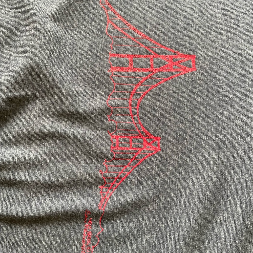Cropped gray New Skool shirt